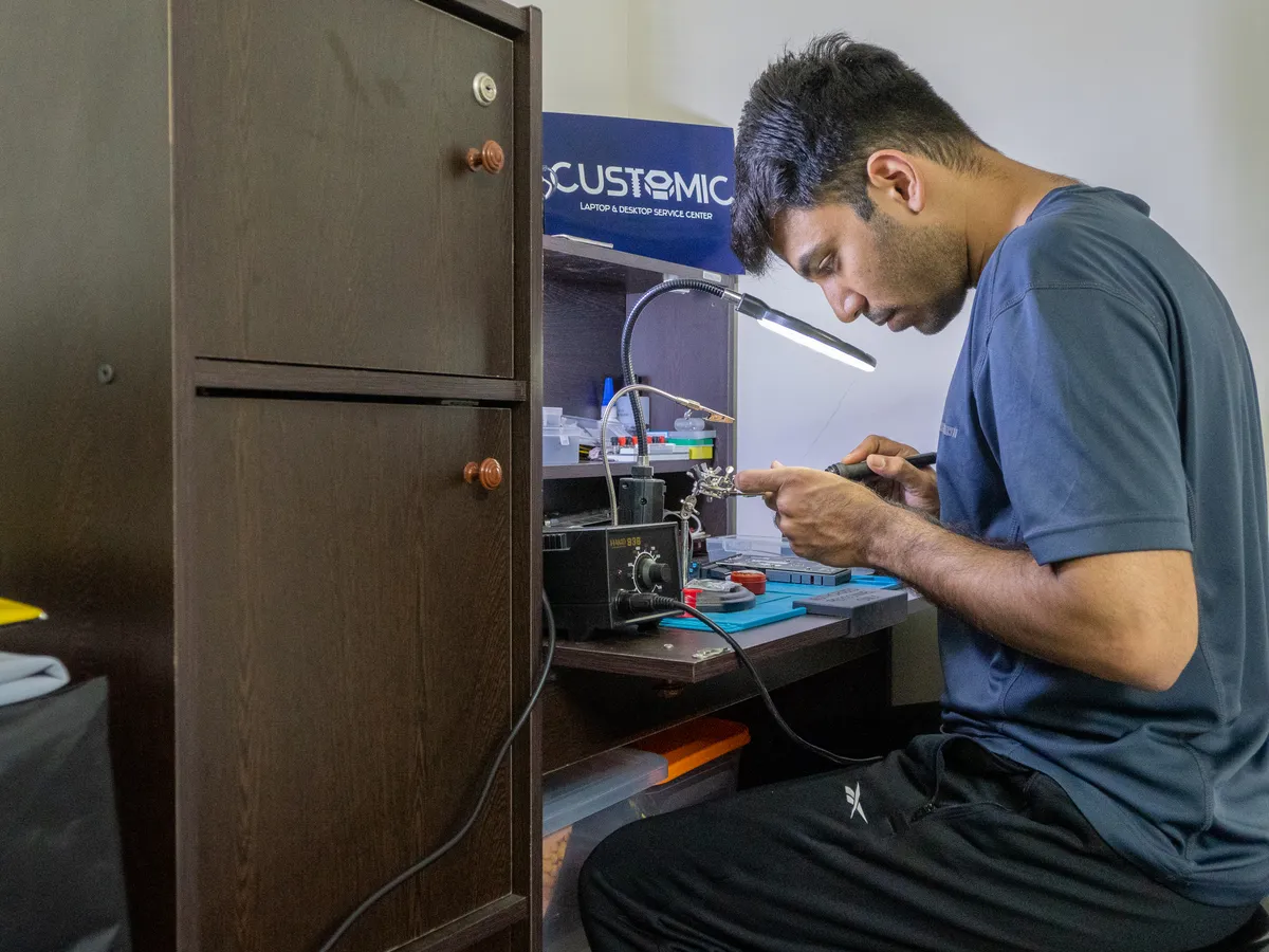 Precision micro-soldering and detailed diagnosis